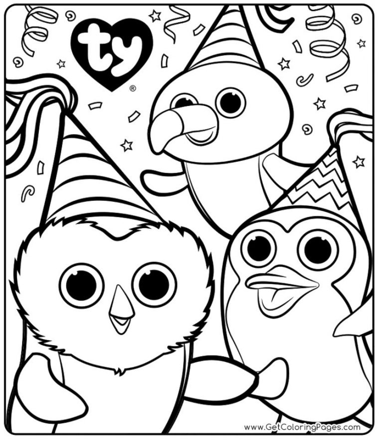 ty coloring pages ty coloring pages