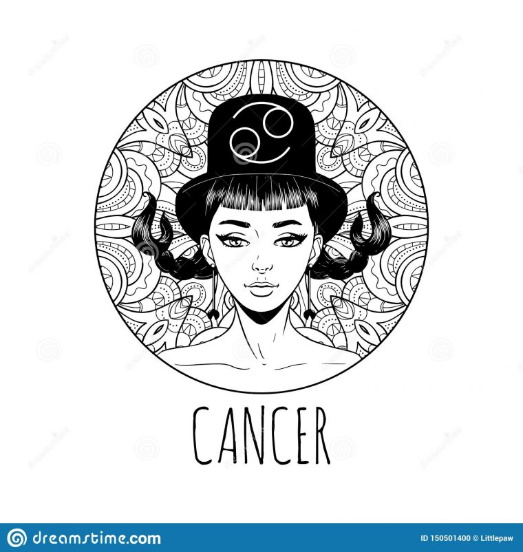 cancer zodiac coloring pages