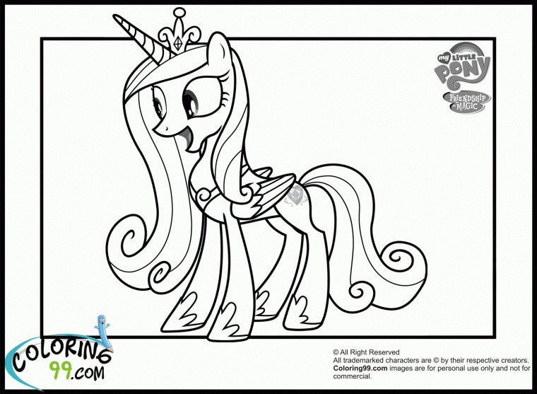 my little pony coloring pages princess cadence