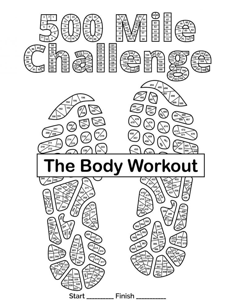 printable mile tracker coloring page