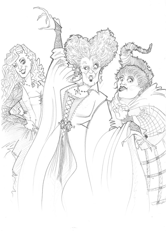 sanderson sister coloring page