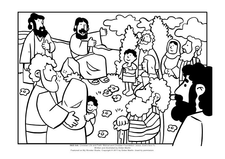 sermon on the mount coloring page sermon on the mount coloring page