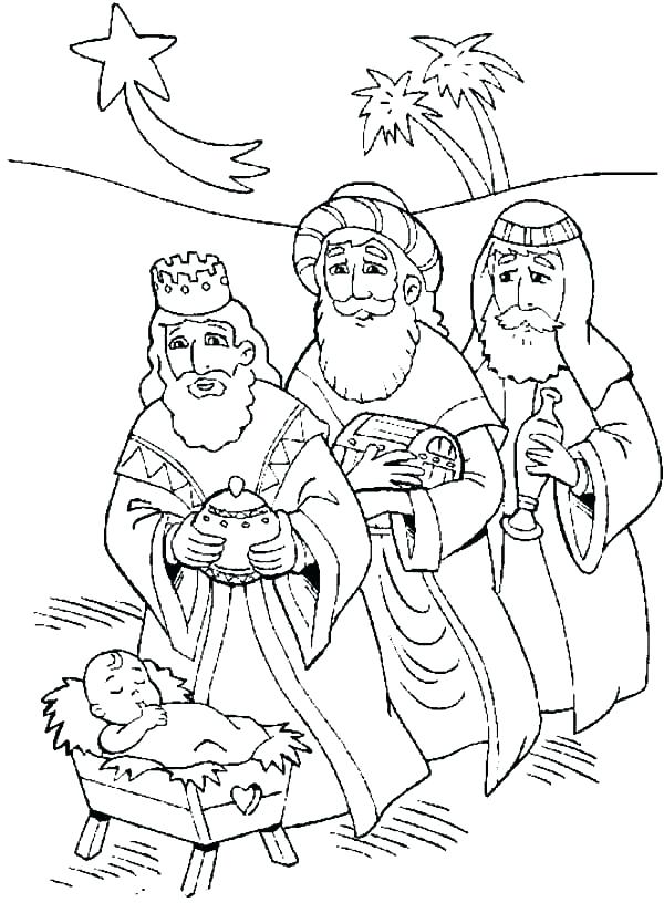 wise man coloring page