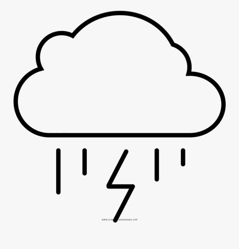 thunderstorm coloring page
