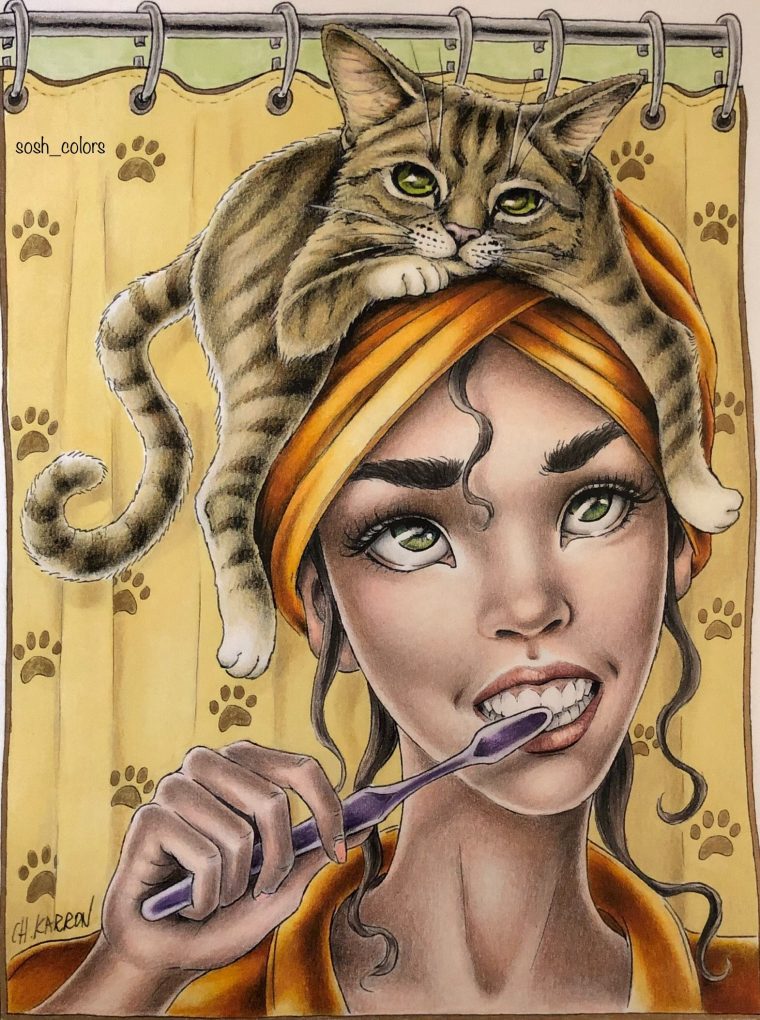 christine karron coloring pages