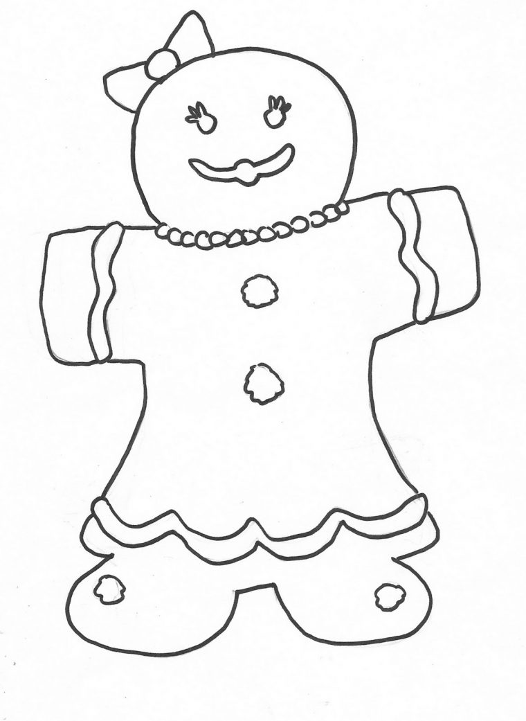 free gingerbread coloring pages