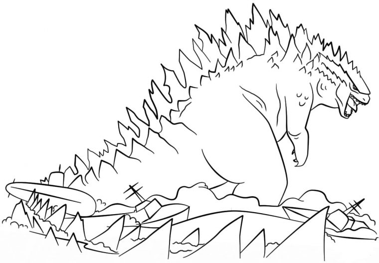 godzilla 2021 coloring pages