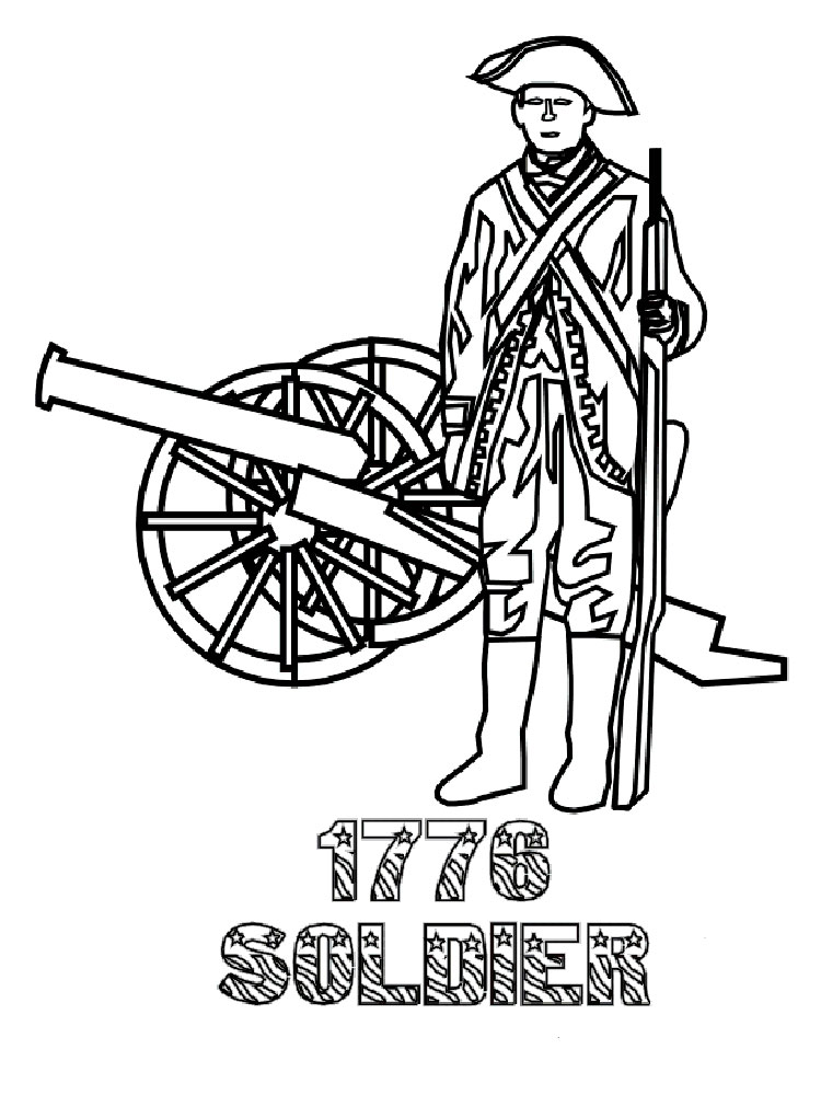 revolutionary war coloring pages