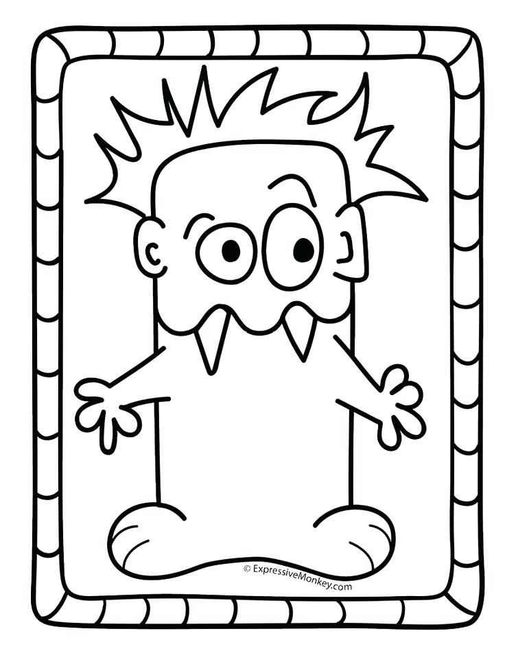 loch ness monster coloring page