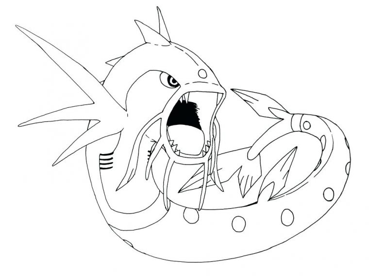 sea serpent coloring page