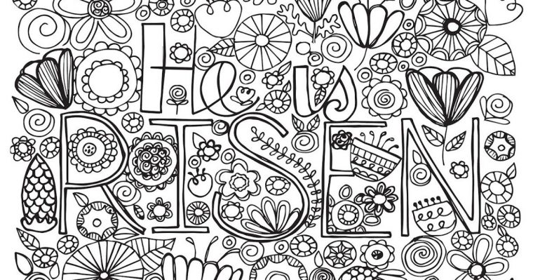 he is risen color pages he is risen color pages