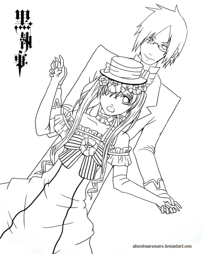 black butler coloring pages black butler coloring pages