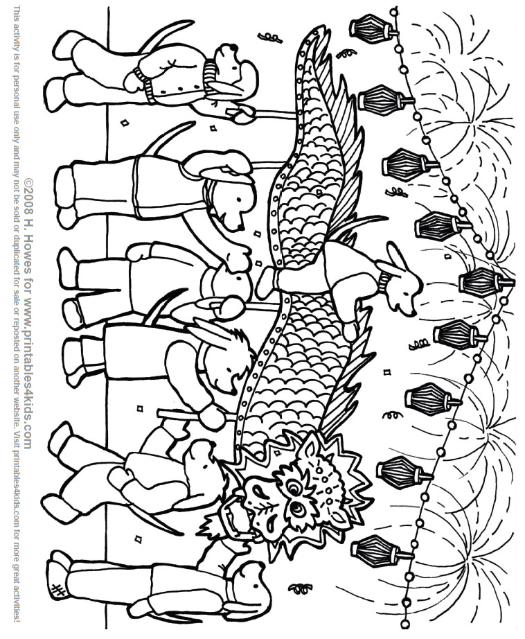lunar new year coloring page