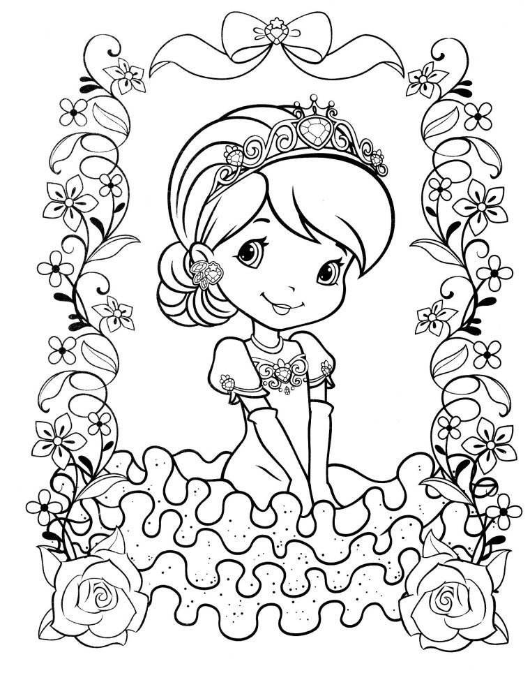 print strawberry shortcake coloring pages