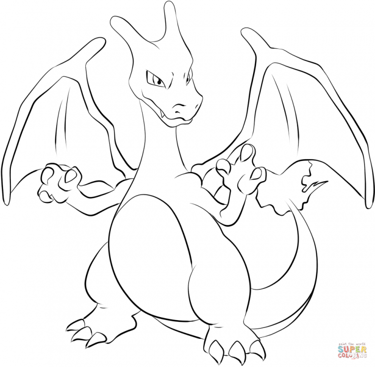 charizard coloring page printable
