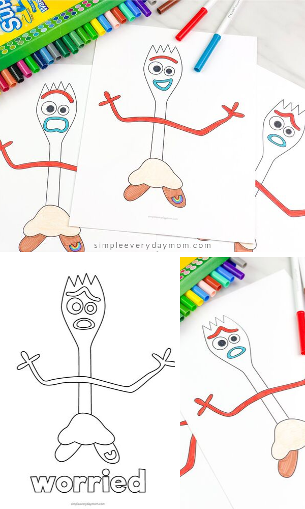 free printable forky coloring pages