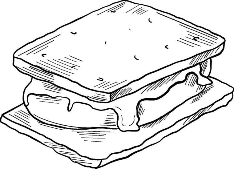 smore coloring page smore coloring page