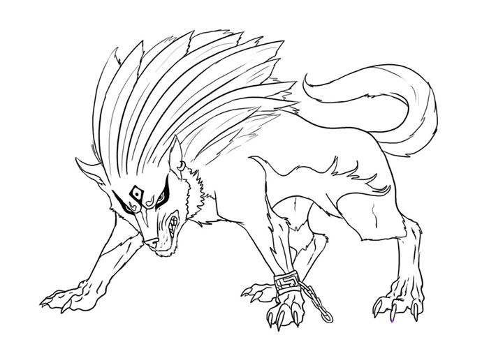 wolf pack coloring pages