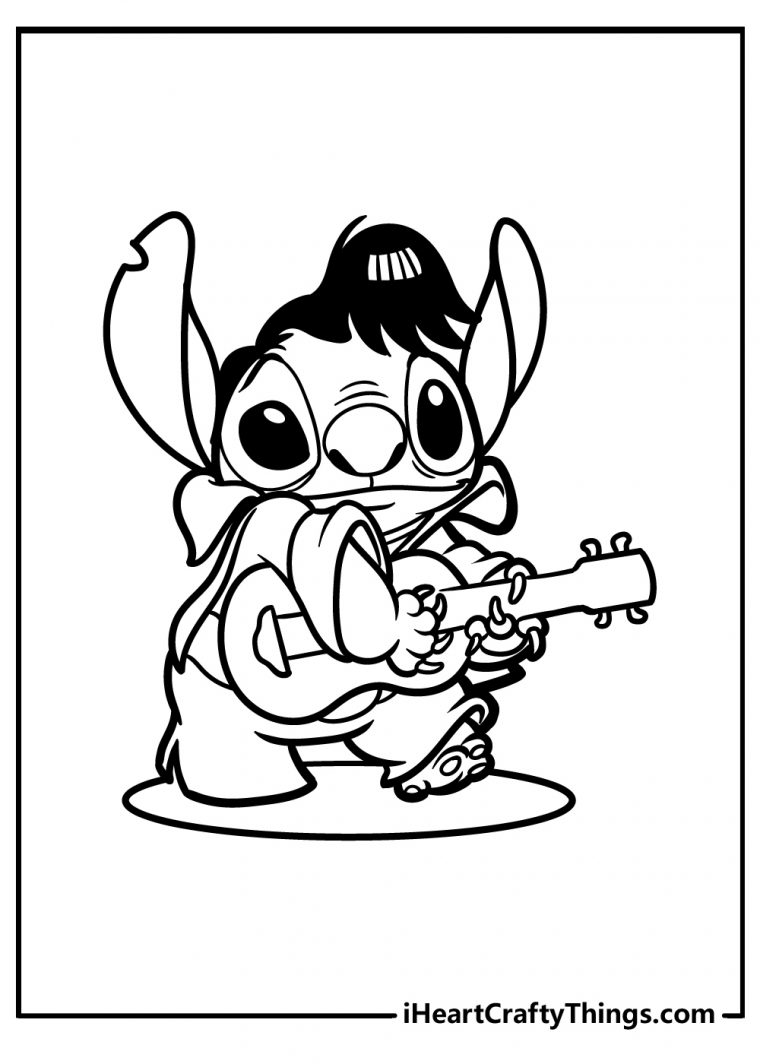 stitch easter coloring pages