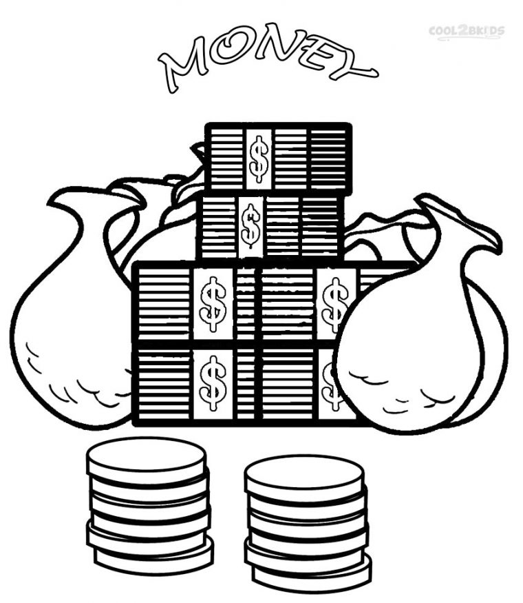 print money coloring pages