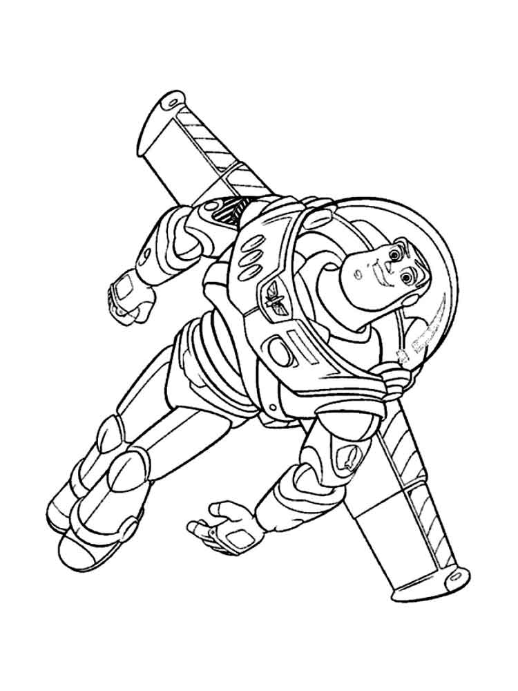 free buzz lightyear coloring pages