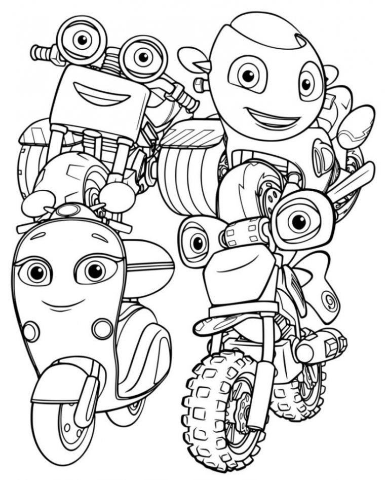 ricky zoom coloring pages