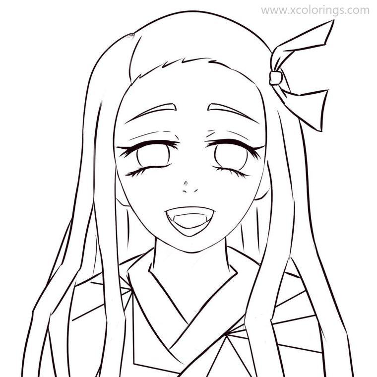 nezuko kamado coloring pages