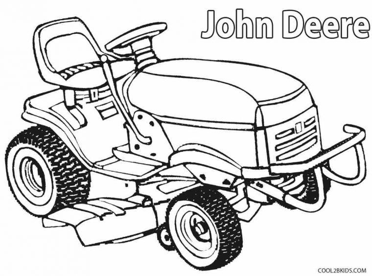 john deere tractor coloring page