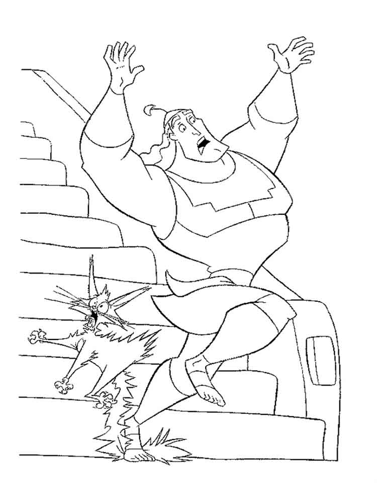 emperor’s new groove coloring pages