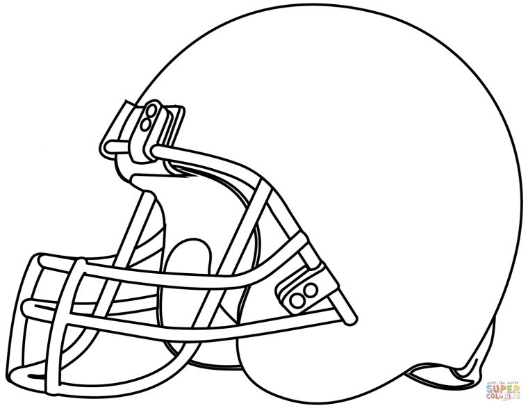 helmet coloring page