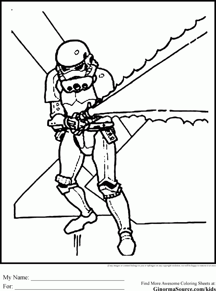 storm trooper coloring pages