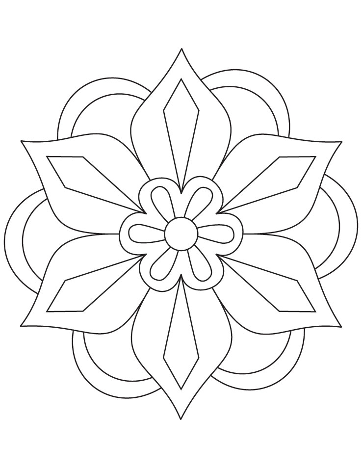 rangoli coloring page