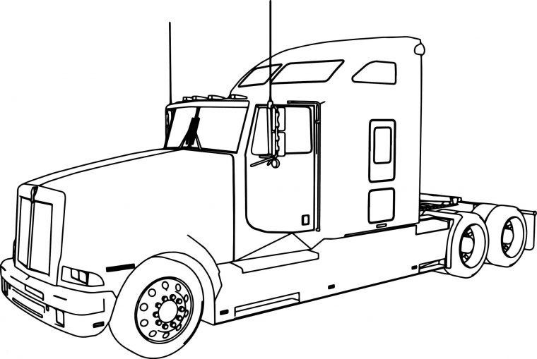 semi coloring pages printable