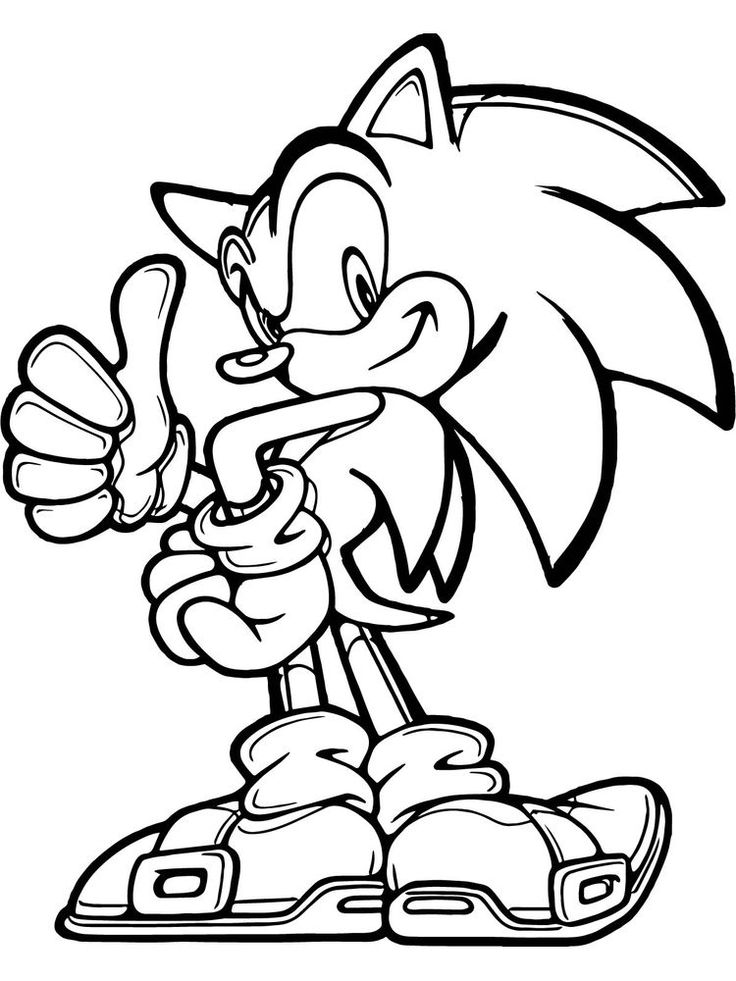 sonic and knuckles coloring page