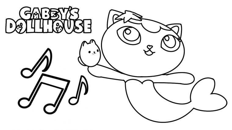 gabbys doll house coloring page