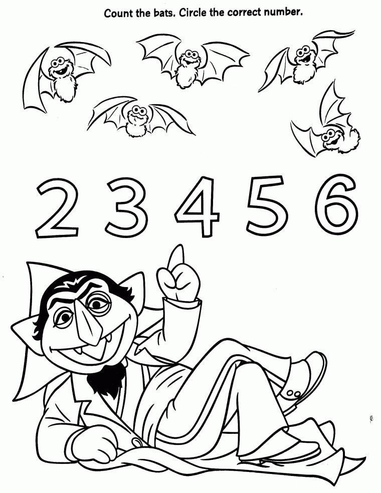 count coloring pages