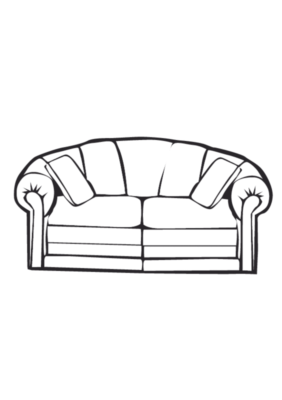 couch coloring page