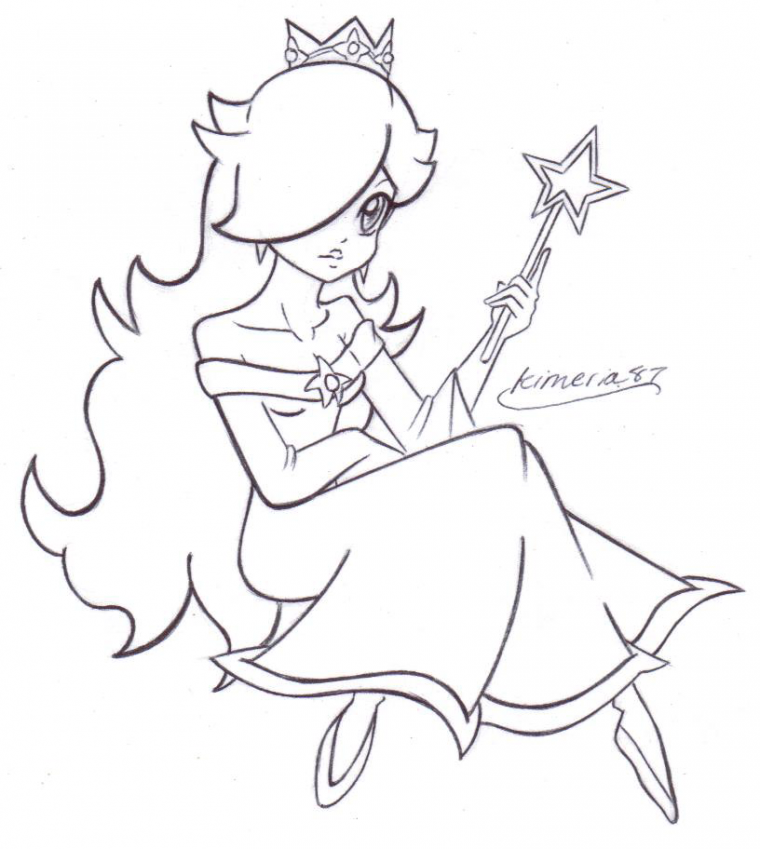 rosalina coloring page
