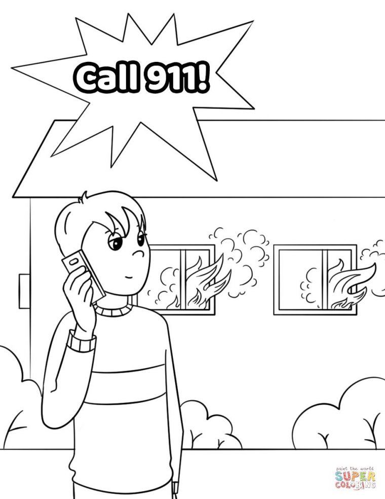 911 coloring pages
