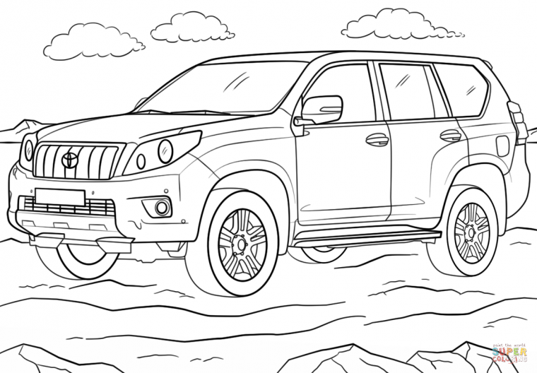 toyota coloring page