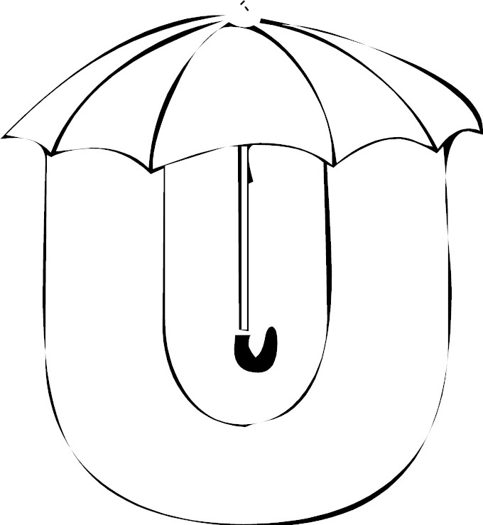 u coloring page u coloring page