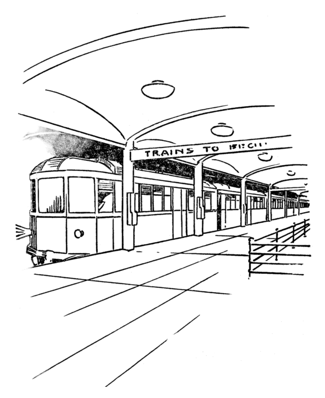 subway coloring pages