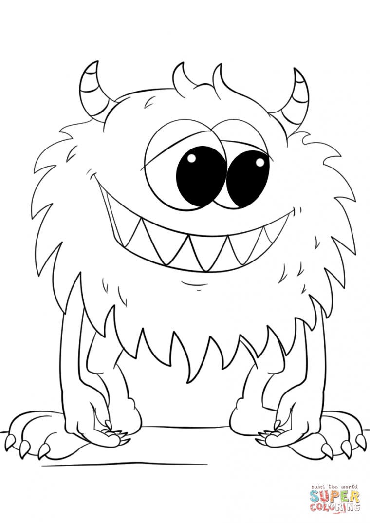 free coloring pages monsters