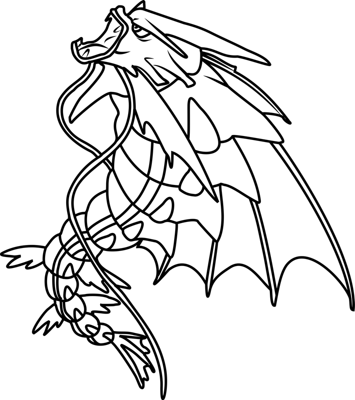 gyarados coloring pages