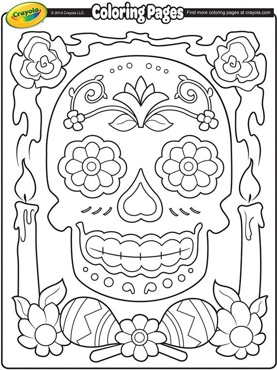 dia de los muertos coloring pages printable