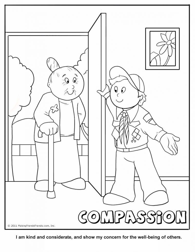 cub scout six essentials coloring page