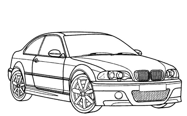 bmw coloring page