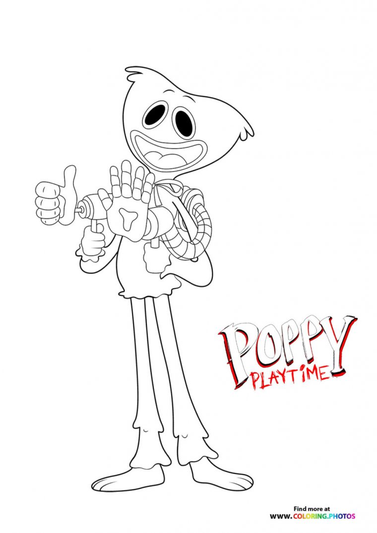 poppy huggy wuggy coloring pages