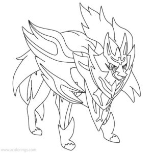 zacian coloring pages