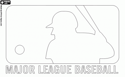 mlb logo coloring pages mlb logo coloring pages